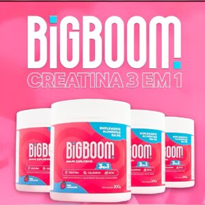 A Creatina 3 em 1 BIGBOOM - (Creatina / BCAA / Colágeno)